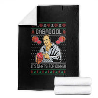 Funny Christmas Mafia Throw Blanket Gabagool It Is Whats For Dinner Gangster Movie - Wonder Print Shop