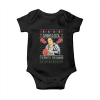 Funny Christmas Mafia Baby Onesie Gabagool It Is Whats For Dinner Gangster Movie - Wonder Print Shop
