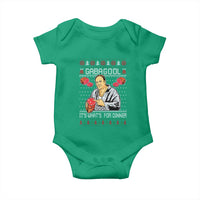 Funny Christmas Mafia Baby Onesie Gabagool It Is Whats For Dinner Gangster Movie - Wonder Print Shop