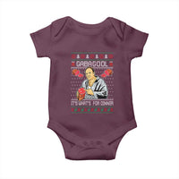 Funny Christmas Mafia Baby Onesie Gabagool It Is Whats For Dinner Gangster Movie - Wonder Print Shop