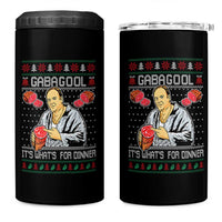 Funny Christmas Mafia 4 in 1 Can Cooler Tumbler Gabagool It Is Whats For Dinner Gangster Movie - Wonder Print Shop