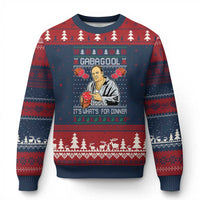 Funny Xmas Mafia Ugly Christmas Sweater Gabagool It Is Whats For Dinner Gangster Movie - Wonder Print Shop