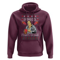 Funny Christmas Mafia Hoodie Gabagool It Is Whats For Dinner Gangster Movie - Wonder Print Shop