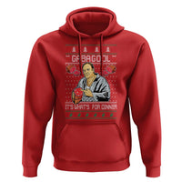 Funny Christmas Mafia Hoodie Gabagool It Is Whats For Dinner Gangster Movie - Wonder Print Shop