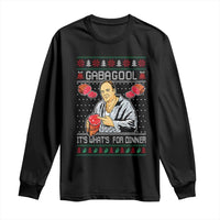 Funny Christmas Mafia Long Sleeve Shirt Gabagool It Is Whats For Dinner Gangster Movie - Wonder Print Shop