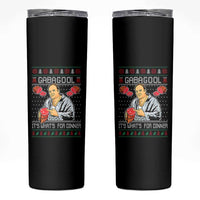 Funny Christmas Mafia Skinny Tumbler Gabagool It Is Whats For Dinner Gangster Movie - Wonder Print Shop