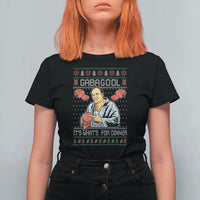 Funny Christmas Mafia T Shirt For Women Gabagool It Is Whats For Dinner Gangster Movie - Wonder Print Shop