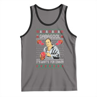 Funny Christmas Mafia Tank Top Gabagool It Is Whats For Dinner Gangster Movie - Wonder Print Shop