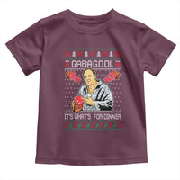 Funny Christmas Mafia Toddler T Shirt Gabagool It Is Whats For Dinner Gangster Movie - Wonder Print Shop