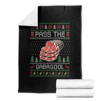Funny Pass The Gabagool Christmas Throw Blanket Italian Food - Wonder Print Shop