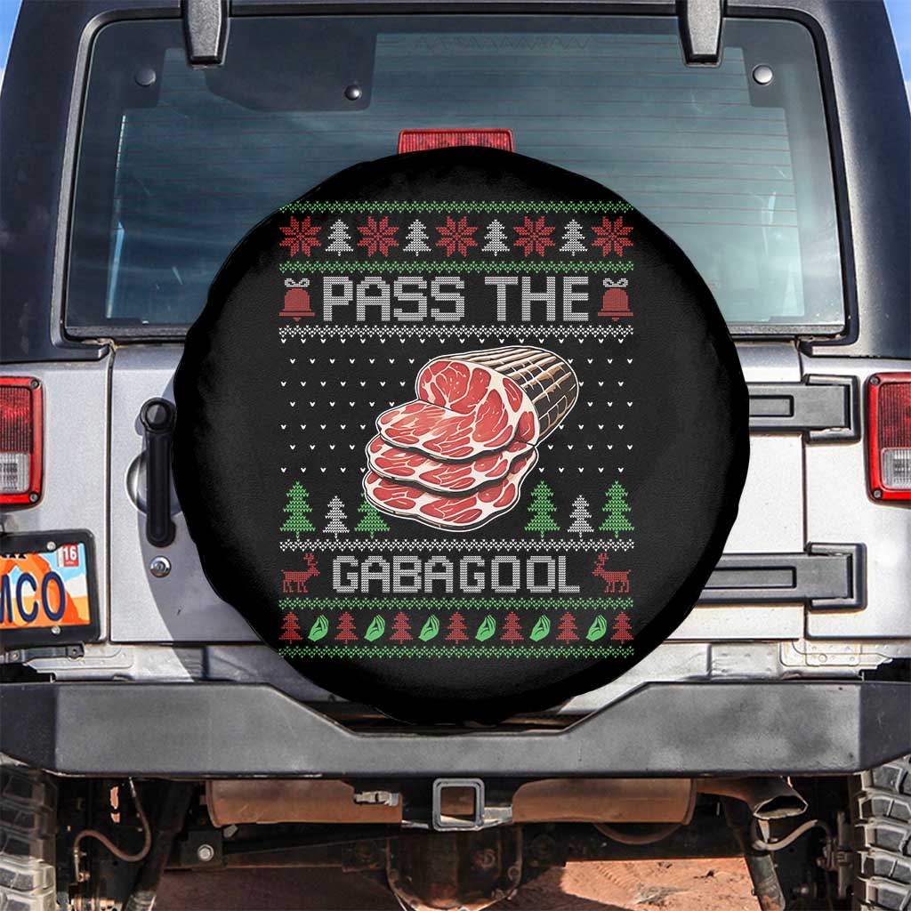 Funny Pass The Gabagool Christmas Spare Tire Cover Italian Food - Wonder Print Shop