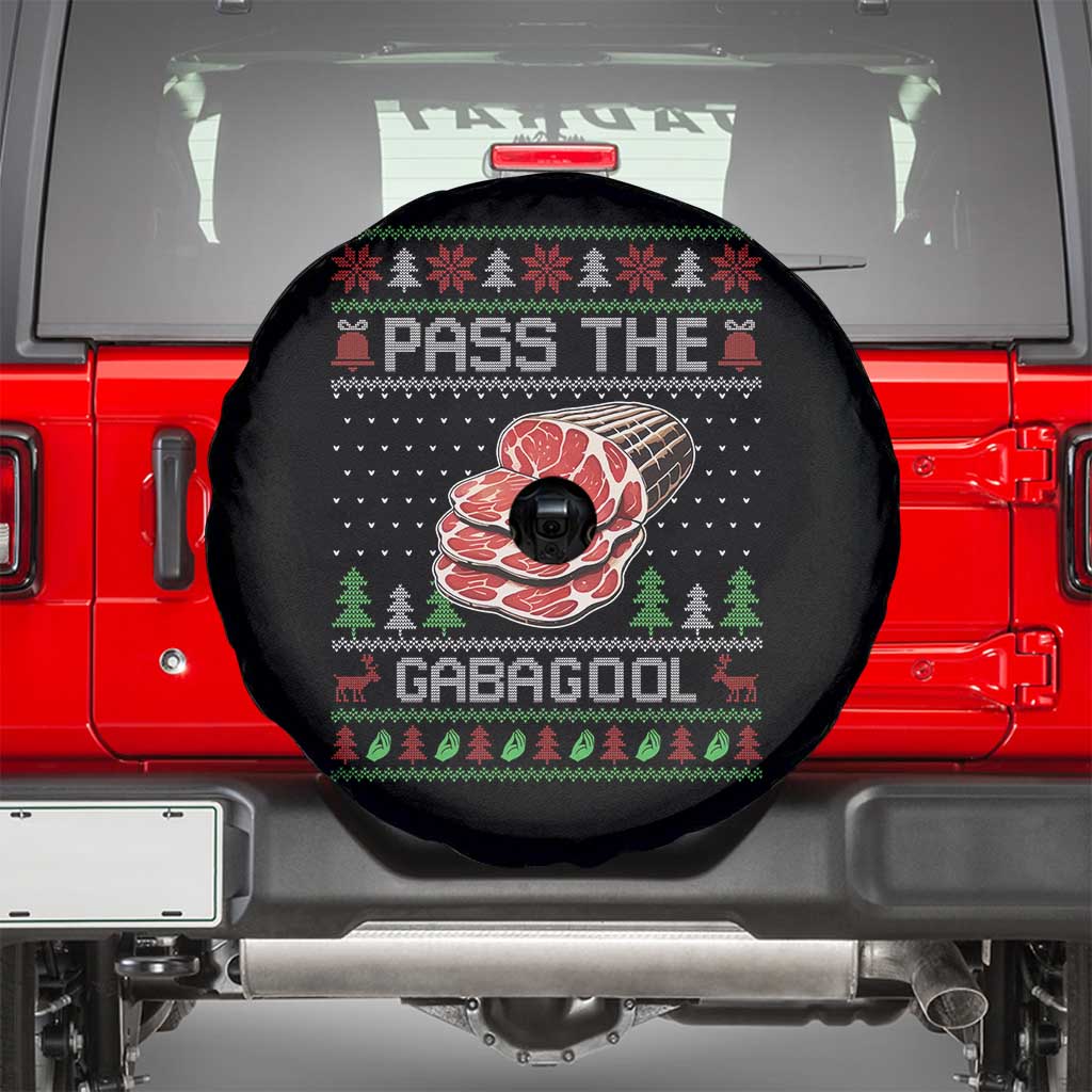 Funny Pass The Gabagool Christmas Spare Tire Cover Italian Food - Wonder Print Shop