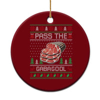 Funny Pass The Gabagool Christmas Ceramic Ornament Italian Food - Wonder Print Shop