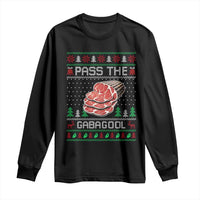 Funny Pass The Gabagool Christmas Long Sleeve Shirt Italian Food - Wonder Print Shop