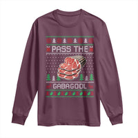 Funny Pass The Gabagool Christmas Long Sleeve Shirt Italian Food - Wonder Print Shop