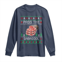 Funny Pass The Gabagool Christmas Long Sleeve Shirt Italian Food - Wonder Print Shop