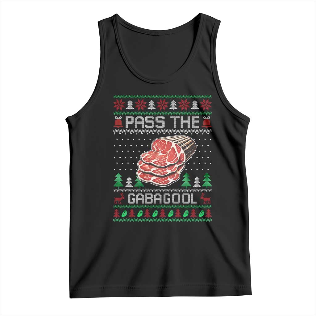 Funny Pass The Gabagool Christmas Tank Top Italian Food - Wonder Print Shop