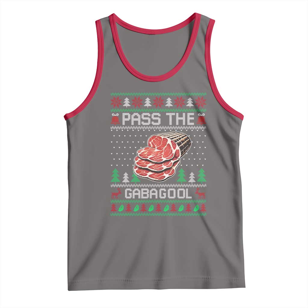 Funny Pass The Gabagool Christmas Tank Top Italian Food - Wonder Print Shop