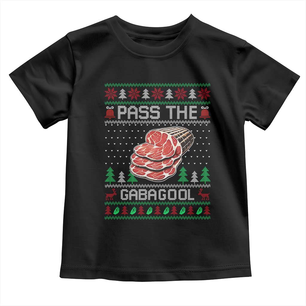 Funny Pass The Gabagool Christmas Toddler T Shirt Italian Food - Wonder Print Shop