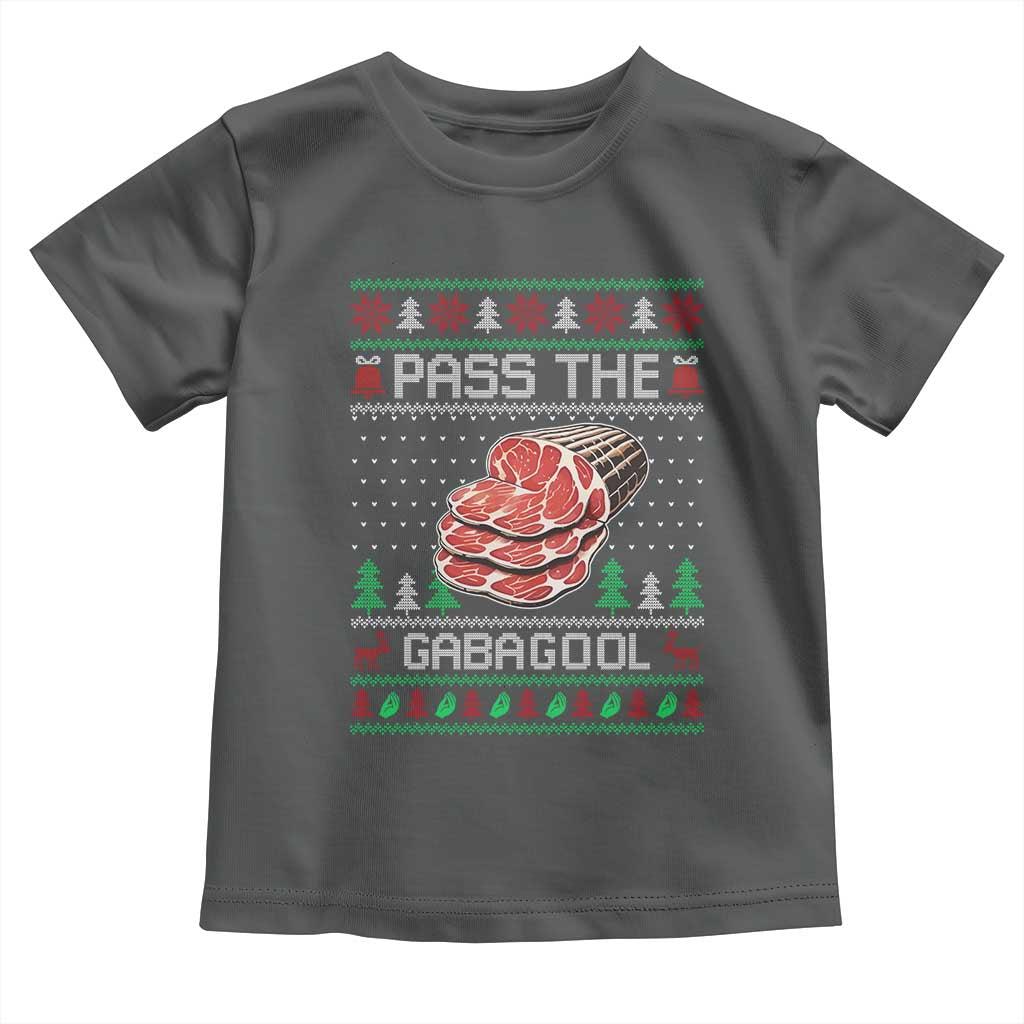 Funny Pass The Gabagool Christmas Toddler T Shirt Italian Food - Wonder Print Shop