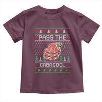 Funny Pass The Gabagool Christmas Toddler T Shirt Italian Food - Wonder Print Shop