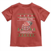 Funny Pass The Gabagool Christmas Toddler T Shirt Italian Food - Wonder Print Shop