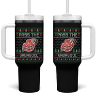 Funny Pass The Gabagool Christmas Tumbler With Handle Italian Food - Wonder Print Shop