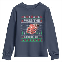 Funny Pass The Gabagool Christmas Youth Sweatshirt Italian Food - Wonder Print Shop