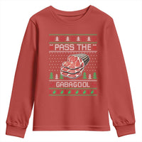 Funny Pass The Gabagool Christmas Youth Sweatshirt Italian Food - Wonder Print Shop