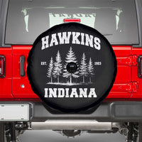 Funny Hawkins Sci Fi Lover Spare Tire Cover Indiana Strangers Pine Tree - Wonder Print Shop