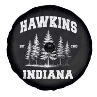 Funny Hawkins Sci Fi Lover Spare Tire Cover Indiana Strangers Pine Tree - Wonder Print Shop