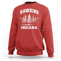 Funny Hawkins Sci Fi Lover Sweatshirt Indiana Strangers Pine Tree - Wonder Print Shop