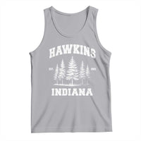 Funny Hawkins Sci Fi Lover Tank Top Indiana Strangers Pine Tree - Wonder Print Shop