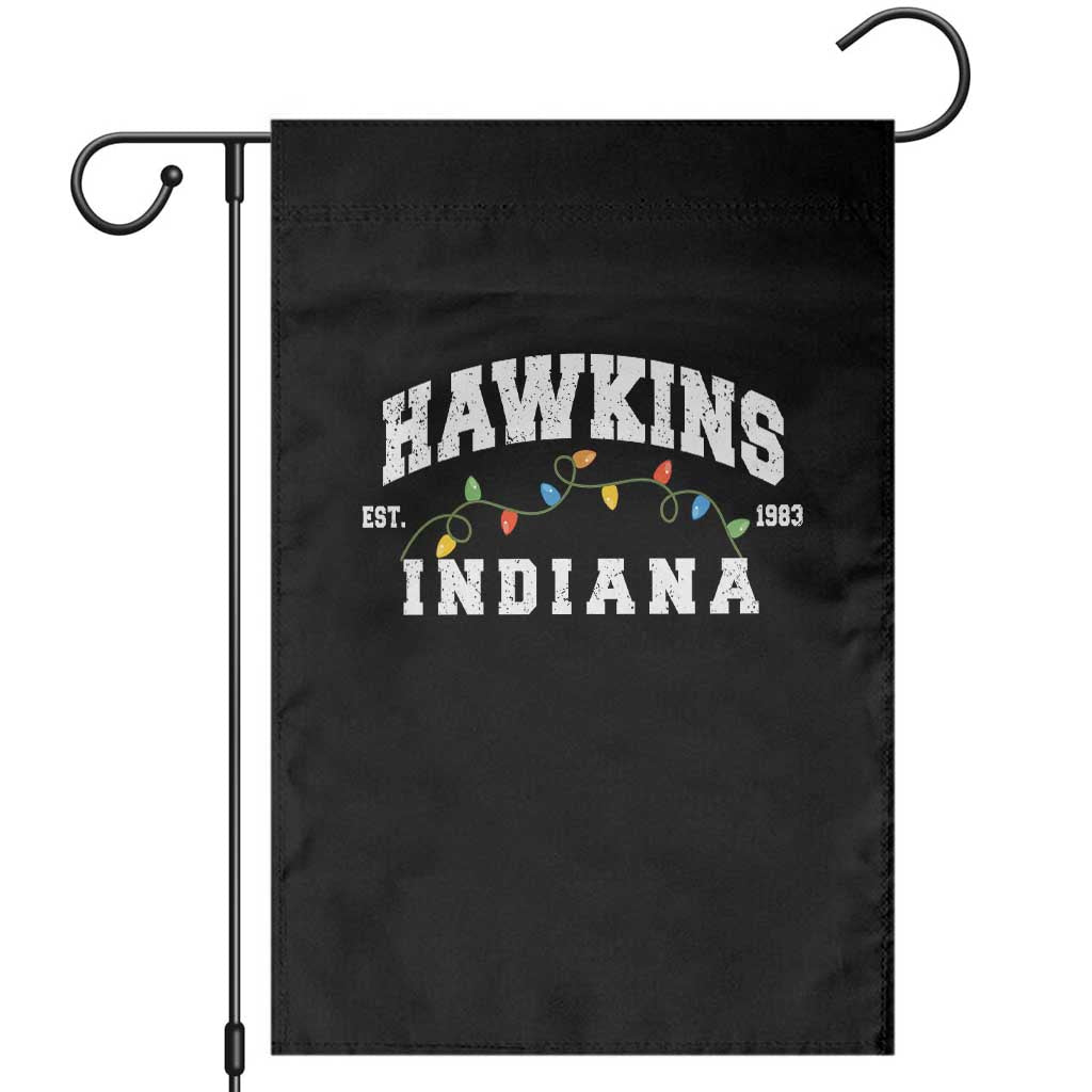 Funny Stranger Christmas Garden Flag Hawkins Xmas Lights - Wonder Print Shop