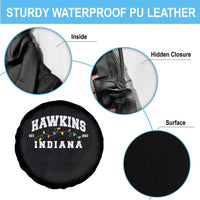 Funny Stranger Christmas Spare Tire Cover Hawkins Xmas Lights - Wonder Print Shop