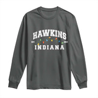 Funny Stranger Christmas Long Sleeve Shirt Hawkins Xmas Lights - Wonder Print Shop