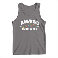 Funny Stranger Christmas Tank Top Hawkins Xmas Lights - Wonder Print Shop
