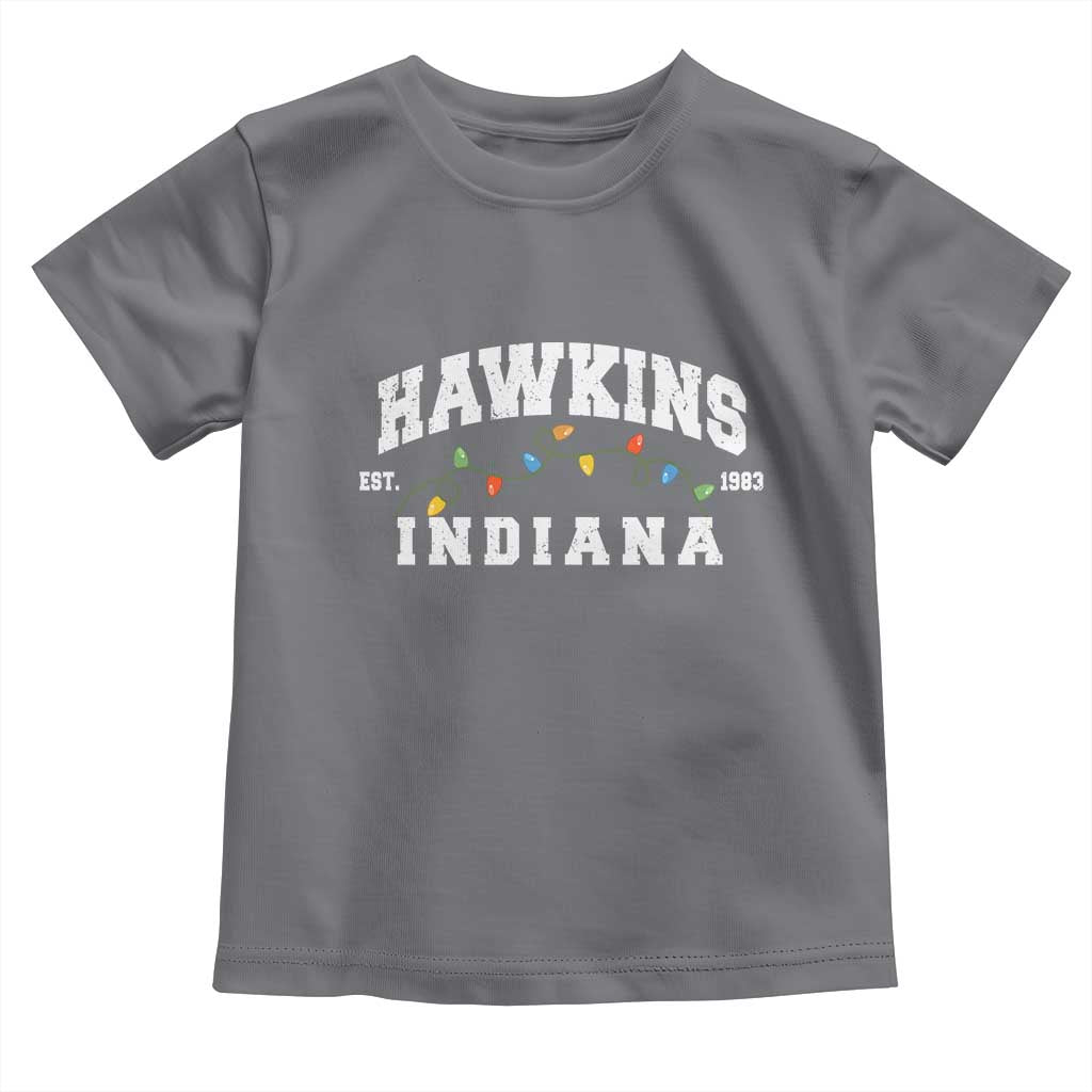 Funny Stranger Christmas Toddler T Shirt Hawkins Xmas Lights - Wonder Print Shop