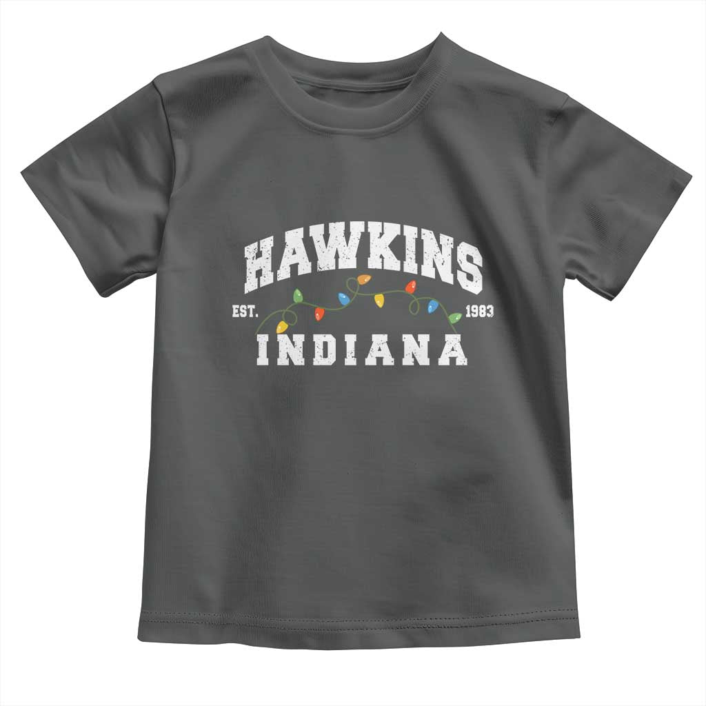 Funny Stranger Christmas Toddler T Shirt Hawkins Xmas Lights - Wonder Print Shop
