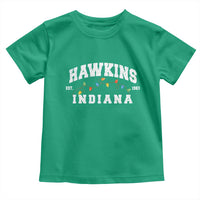 Funny Stranger Christmas Toddler T Shirt Hawkins Xmas Lights - Wonder Print Shop