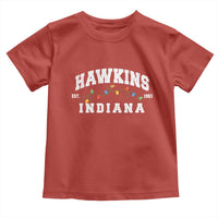 Funny Stranger Christmas Toddler T Shirt Hawkins Xmas Lights - Wonder Print Shop