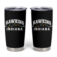 Funny Stranger Christmas Tumbler Cup Hawkins Xmas Lights - Wonder Print Shop