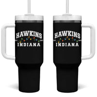 Funny Stranger Christmas Tumbler With Handle Hawkins Xmas Lights - Wonder Print Shop