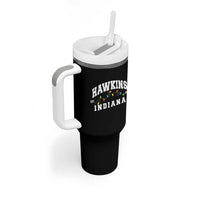 Funny Stranger Christmas Tumbler With Handle Hawkins Xmas Lights - Wonder Print Shop