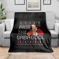 Funny Pass The Gabagool Christmas Throw Blanket Italian Food Xmas Mafia Gangster Movie - Wonder Print Shop
