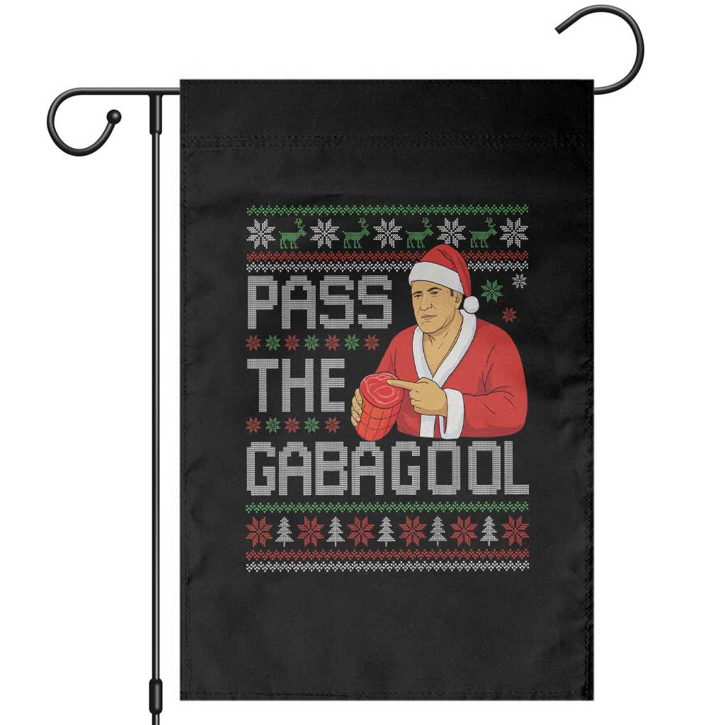 Funny Pass The Gabagool Christmas Garden Flag Italian Food Xmas Mafia Gangster Movie - Wonder Print Shop