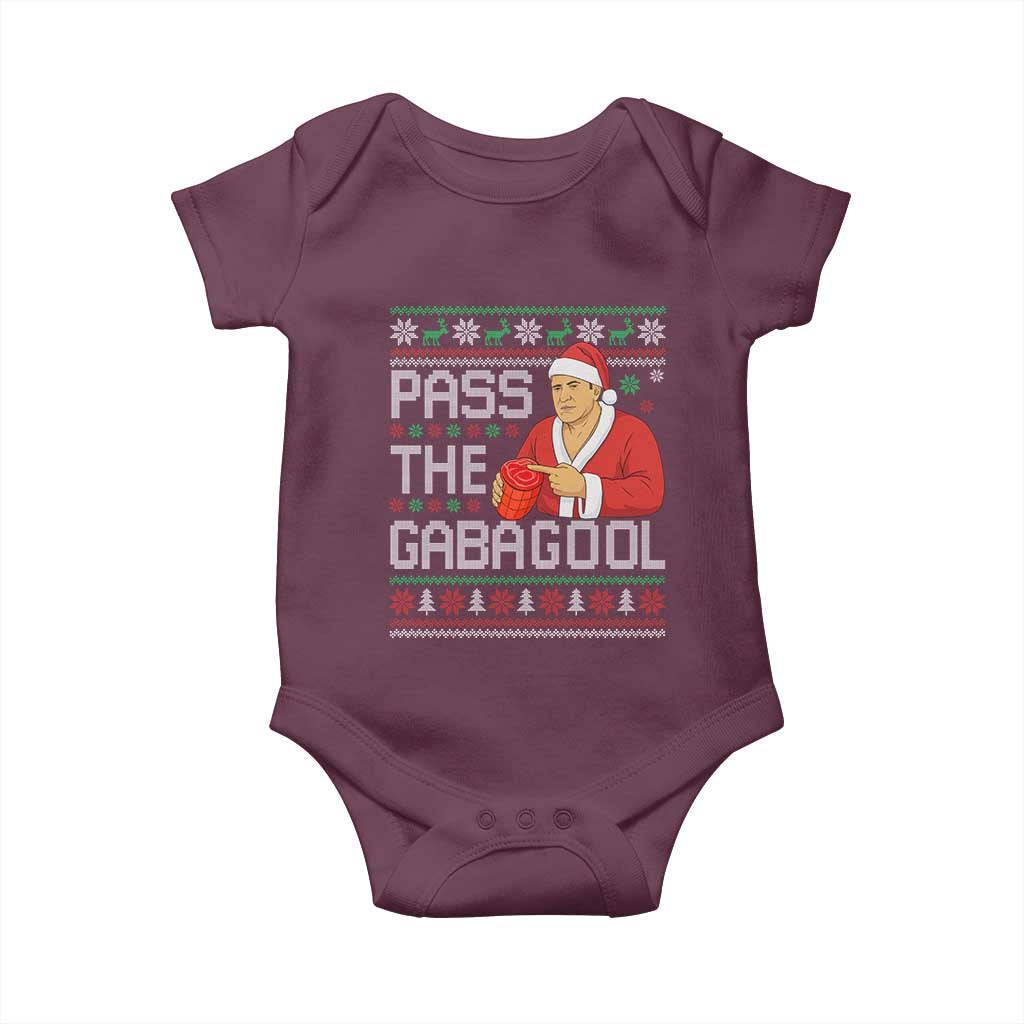 Funny Pass The Gabagool Christmas Baby Onesie Italian Food Xmas Mafia Gangster Movie - Wonder Print Shop