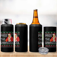 Funny Pass The Gabagool Christmas 4 in 1 Can Cooler Tumbler Italian Food Xmas Mafia Gangster Movie - Wonder Print Shop