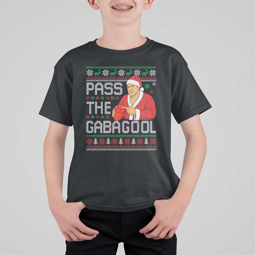Funny Pass The Gabagool Christmas T Shirt For Kid Italian Food Xmas Mafia Gangster Movie - Wonder Print Shop