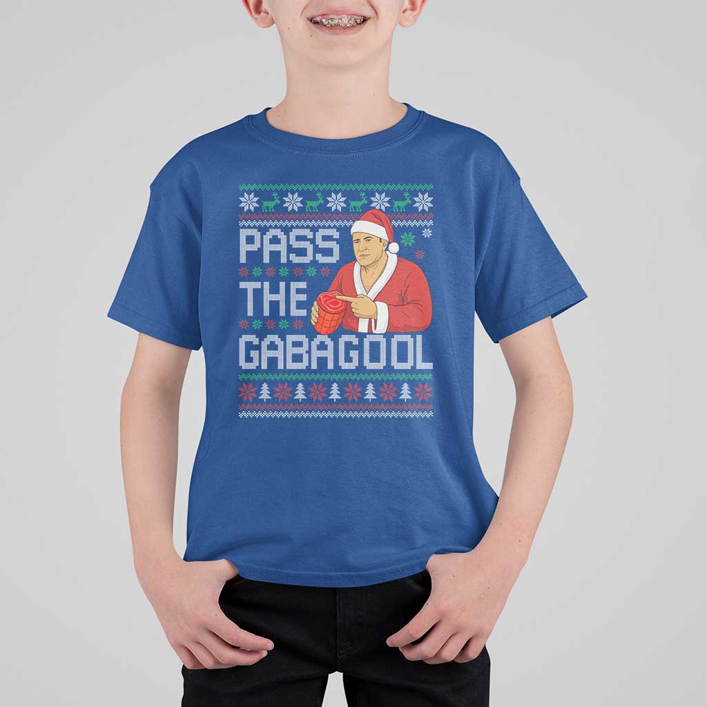 Funny Pass The Gabagool Christmas T Shirt For Kid Italian Food Xmas Mafia Gangster Movie - Wonder Print Shop